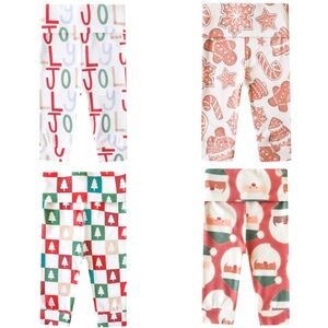 Festive Holiday Kids Leggings Set